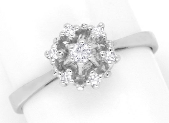 Foto 2 - Diamantring mit 7 Diamanten-Weißgold 14K/585, S6523