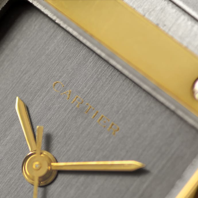 Foto 3 - Santos de Cartier Automatik Carree Stahl-Gold Damen Uhr, U2336
