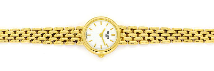 Foto 1 - Tissot Damen Uhr 1853 Le Locle in massiv 750er Gelbgold, U2522